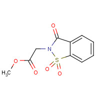 6639-62-9 3-Oxo-1,2-benzoisothiazoline-2-acetic Acid Methyl Ester 1,1-Dioxide chemical structure