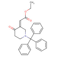 239466-39-8 (2E)-2-[4-Oxo-1-trityl-3-piperidinylidene]acetic Acid Ethyl Ester chemical structure