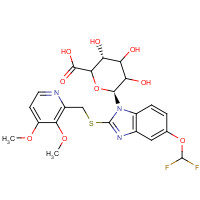 867300-67-2 Pantoprazole Sulfide-b-D-glucuronide chemical structure