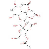 34382-02-0 3,4-Di-O-acetylhex-2-ulofuranosyl 2,3,4-tri-O-acetylhexopyranoside chemical structure