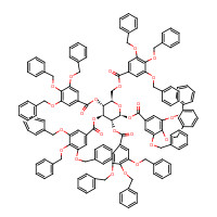 122625-60-9 1,2,3,4,6-Penta-O-(3,4,5-tri-O-benzylgalloyl)-b-D-glucopyranose chemical structure