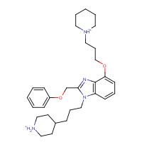 226416-58-6 2-(Phenoxymethyl)-4-[3-(1-piperidinyl)propoxy]-1-[3-(4-piperidinyl)propyl]- chemical structure