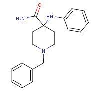 1096-03-3 4-(Phenylamino)-1-benzyl-4-piperidinecarboxamide chemical structure