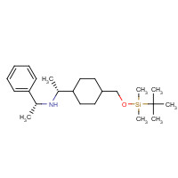 672314-45-3 (1R)-N-((1R)-1-Phenylethyl)-1-[4-(tert-butyldimethylsilyloxymethyl)cyclohexyl]ethan-1-amine chemical structure