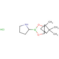 149716-72-3 (1R,2R,3S,5R)-Pinanediol Pyrrolidine-2R-boronate Hydrochloride chemical structure