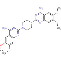 102839-00-9 2,2'-(1,4-Piperazinediyl)bis[6,7-dimethoxy-4-quinazolinamine] chemical structure