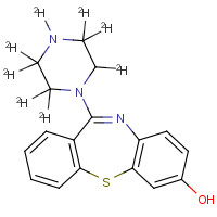 1246819-53-3 11-(1-Piperazinyl-d8)-dibenzo[b,f][1,4]thiazepin-7-ol chemical structure