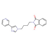 173838-67-0 2-[4-[4-(3-Pyridinyl)-1H-imidazol-1-yl]butyl]-1H-isoindole-1,3(2H)-dione chemical structure