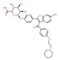 182507-22-8 Raloxifene 4'-Glucuronide chemical structure