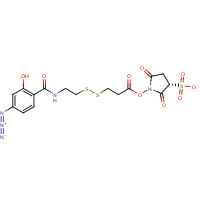 144650-95-3 Sulfo-N-succinimidyl3-[[2-(p-azidosalicylamido)ethyl]-1,3'-dithio]propionate chemical structure