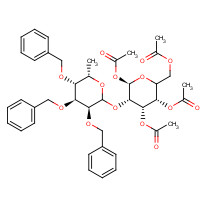 56889-55-5 1,3,4,6-Tetra-O-acetyl-2-(2',3',4'-tri-O-benzoyl-a-L-fucopyranosyl)-a-D-galactopyranose chemical structure