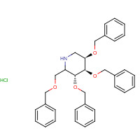 72983-76-7 2,3,4,6-Tetra-O-benzyl-1-deoxynojirimycin Hydrochloric Acid Salt chemical structure