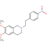 82925-01-7 1,2,3,4-Tetrahydro-6,7-dimethoxy-2-[2-(4-nitrophenyl)ethyl]isoquinoline chemical structure