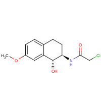 153153-59-4 N-[(1R,2R)-1,2,3,4-Tetrahydro-1-hydroxy-7-methoxy-2-naphthalenyl]chloroacetamide chemical structure