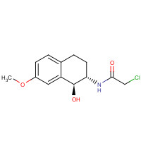 99833-89-3 N-[(1S,2S)-1,2,3,4-Tetrahydro-1-hydroxy-7-methoxy-2-naphthalenyl]-chloroacetamide chemical structure