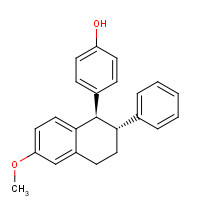 14089-22-6 cis-4-(1,2,3,4-Tetrahydro-6-methoxy-2-phenyl-1-naphthalenyl)phenol chemical structure
