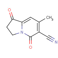 58610-63-2 1,2,3,5-Tetrahydro-7-methyl-1,5-dioxo-6-indolizinecarbonitrile chemical structure