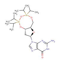 88183-82-8 3',5'-O-[Tetrakis(1-methylethyl)-1,3-disiloxanediyl]guanosine chemical structure