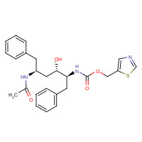 1010808-43-1 1,3-Thiazol-5-ylmethyl N-[(1S,2S,4S)-4-(acetylamino)-1-benzyl-2-hydroxy-5-phenylpentyl]carbamate chemical structure