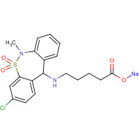 115220-11-6 Tianeptine Metabolite MC5 Sodium Salt chemical structure