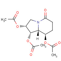 91897-68-6 (1S,2R,8R,8aR)-1,2,8-Triacetoxy-octahydro-5-oxyindolizine chemical structure
