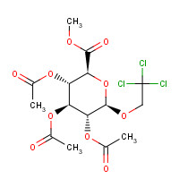 59495-75-9 Trichloroethyl b-D-Glucopyranosiduronic Acid Methyl Ester Triacetate chemical structure