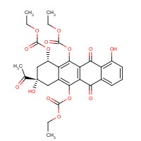 67665-62-7 6,10,11-Triethylcarbonate-1-demethyl Daunomycinone chemical structure