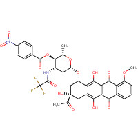 52583-24-1 N-Trifluoroacetamido-4'-p-nitrobenzoyl Daunorubicin chemical structure