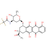 68594-06-9 N-(Trifluoroacetyl)-1-desmethyl Daunorubicin chemical structure
