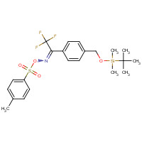87736-80-9 4-[2,2,2-Trifluoroethyl-1-O-((4-methylphenyl)sulfonyl)oxime]benzyl Alcohol tert-Butyl(dimethyl)silyl Ether chemical structure