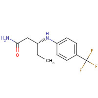 667937-05-5 (3R)-3-[(4-Trifluoromethylphenyl)amino]pentanamide chemical structure