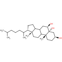 1253-84-5 3b,5a,6b-Trihydroxycholestane chemical structure