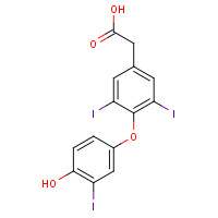 51-24-1 3,3',5-Triiodo Thyroacetic Acid chemical structure