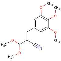 7520-70-9 3,4,5-Trimethoxy-2'-cyano-di-hydrocinnamaldehyde Dimethylacetal chemical structure