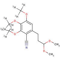 1185144-63-1 3,4,5-Trimethoxy-d9-2'-cyano-di-hydrocinnamaldehyde Dimethylacetal chemical structure