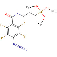 298225-03-3 N-(3-Trimethoxysilylpropyl)-4-azido-2,3,5,6-tetrafluorobenzamide 90% chemical structure