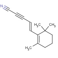 173214-57-8 (E)-5-(2,6,6-Trimethyl-1-cyclohexen-1-yl)pent-4-en-2-ynenitrile chemical structure