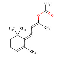 61693-39-8 4-(2,6,6-Trimethyl-2-cyclohexen-1-ylidene)-2-acetoxybut-2-ene chemical structure