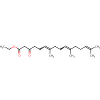 141538-75-2 (6E,10E)-7,11,15-Trimethyl-3-oxohexadeca-6,10,14-trienoic Acid, Ethyl Ester, chemical structure
