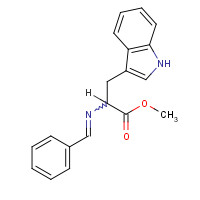 19779-75-0 D,L-Tryptophan Methyl Ester, Benzaldimine chemical structure