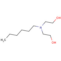 6752-33-6 NN-Bis(2-hydroxyethyl)hexylamine chemical structure