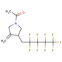 31164-13-3 N-Acetyl-3-methylene-4-(1H,1H-nonafluoropentyl)-pyrrolidine chemical structure
