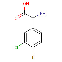 261762-99-6 3-Chloro-4-fluoro-DL-phenylglycine chemical structure