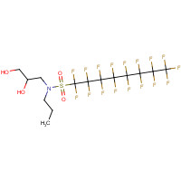 2262-49-9 N-n-Propyl-N-(2,3-dihydroxypropyl)perfluorooctyl-sulfonamide chemical structure