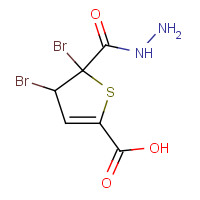 171851-25-5 2,3-Dibromo-5-thiophenecarboxylic acid hydrazide chemical structure