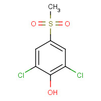 20951-05-7 2,6-Dichloro-4-methylsulfonylphenol chemical structure