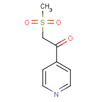27302-94-9 2-Methylsulfonyl-1-(pyridin-4-yl)ethanone chemical structure