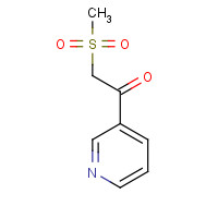 27302-95-0 2-Methylsulfonyl-1-(pyridin-3-yl)ethanone chemical structure