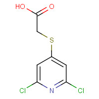 80542-50-3 2-[(2,6-Dichloropyridin-4-yl)thio]acetic acid chemical structure