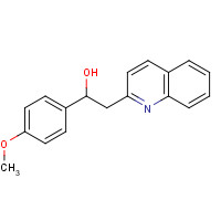 94004-77-0 1-(4-Methoxyphenyl)-2-(quinolin-2-yl)ethanol chemical structure